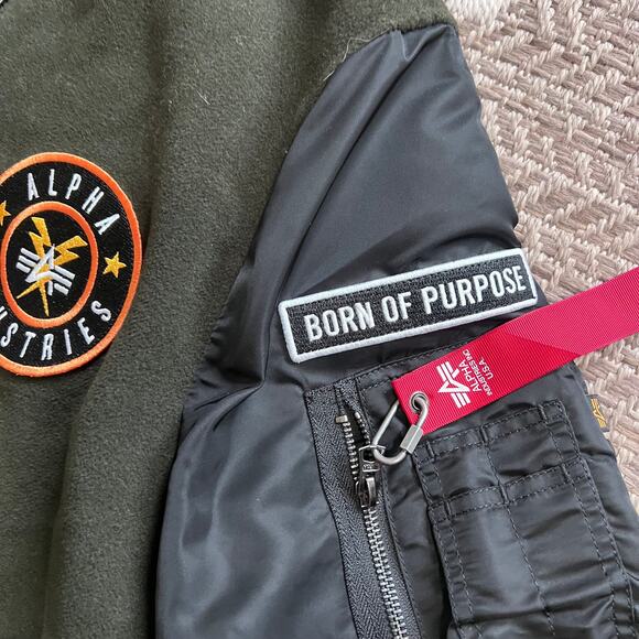 Alpha Industries Wool Jacket- Sz XL - Picture 7 of 7